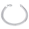Materia Men's Curb Chain Bracelet 925 Sterling Silver Men's Jewellery