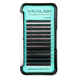 VAVALASH Y Lash Extensions D Curl 0.07mm 8-15mm Mix Tray Easy Premade Volume 2D Fans Eyelash Extension YY Type Natural Volume Lashes Extension Soft Matte Black Lashes (YY-0.07-D-8-15mm)