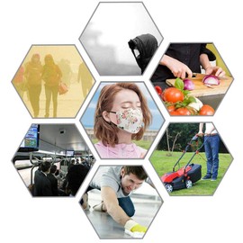 Elvoes 6-Pack Unisex Washable & Reusable Fashion Cloth Fabric Face Protection for Women & Men Adjustable Earloop with Colorful Floral Bandana Design