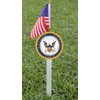 U.S. Navy Flag Holder Grave Marker with 8x12" American Flag
