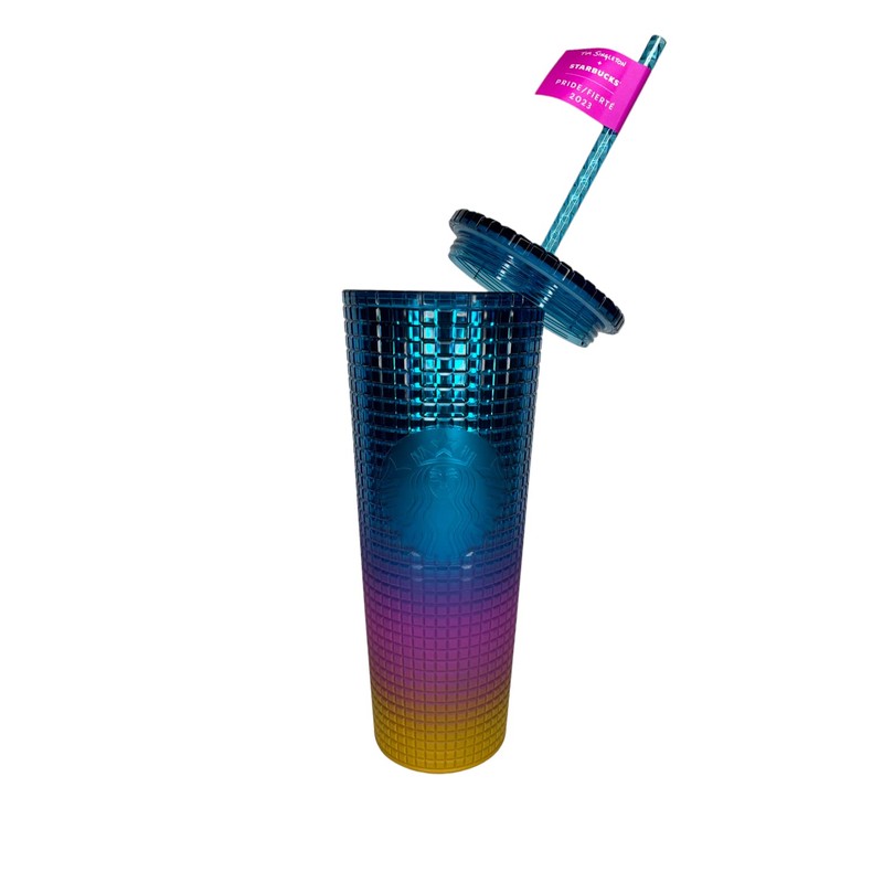 Starbucks Tumbler Tim Singleton Rainbow Grid Gradient Ombre - Venti