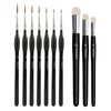 Professional Miniature Brush Set for Model Making and Detail Painting,