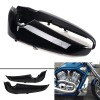 Unbranded Glossy Black ABS Radiator Side Cover Fairing Cowl Panel