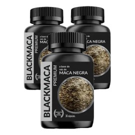 Black Maca Negra Premium 90 Cápsulas Veganas Sin Gluten Argum