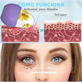 Rodillo Silicón Hielo Para Masaje Facial Reutilizable                                                                                                 