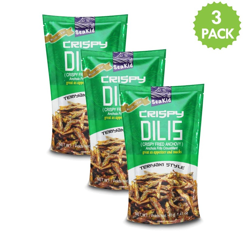 Seakid Crispy Dilis Teriyaki Style - Fried Anchovy Nutricious Snack
