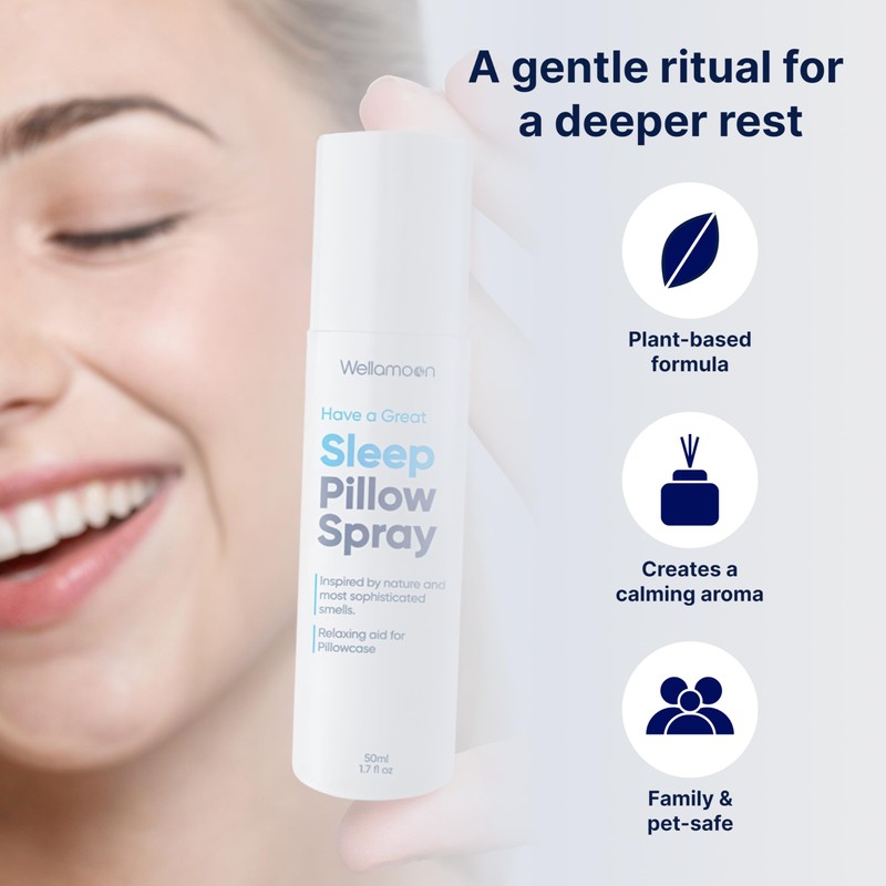 Wellamoon Sleep Spray - Calming Lavender Pillow Mist for Relaxation