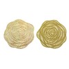 speed mao Fashionable Rose Coasters PVC Insulated Gold Set of