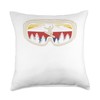 Retro Snow Goggles Snowboard Snowboarder Snowboarding Winter Throw Pillow