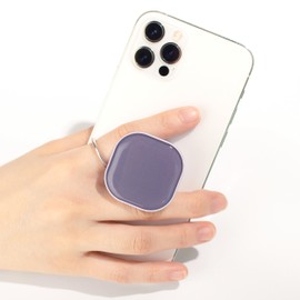 DALSTONE Cute Solid Color Square Shape Collapsible Expandable Multi Functional Mobile Phone Grip & Kicktand (Lavender Grey)