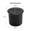 4 LEAF Barra de Alimentación con USB C Carga Rápida