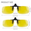 GWAWG Clip On Night Driving Glasses Effectively Minimize Glare for
