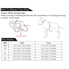 Petdogree Lightweight Reflective Red Service Dog Vest/Harness with Removable Patches (XS).