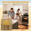HiCivan 15.7x10.2x5.1in Extra Large Paper Bread Bags for Homemade Bread