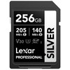 Lexar 256GB SD Card SILVER, Up to 205MB/s Read, 140MB/s