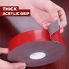 XFasten Extreme Double-Sided Acrylic Mounting Tape Removable, Gray, 2-inch x