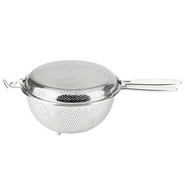 Pearl Metal CooFooGoo AZ-5527 Stainless Steel Punching Handy Strainer, 7.1 inches (18 cm), Set of 2