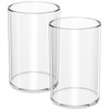 NIUBEE Clear Acrylic Pen Holder for Desk, Round Acrylic Pencil