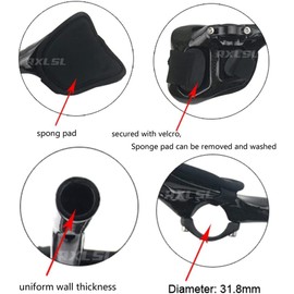 RXL SL Triathlon Handlebar Carbon 31.8 mm TT Bars 3K Glossy Black 340 mm