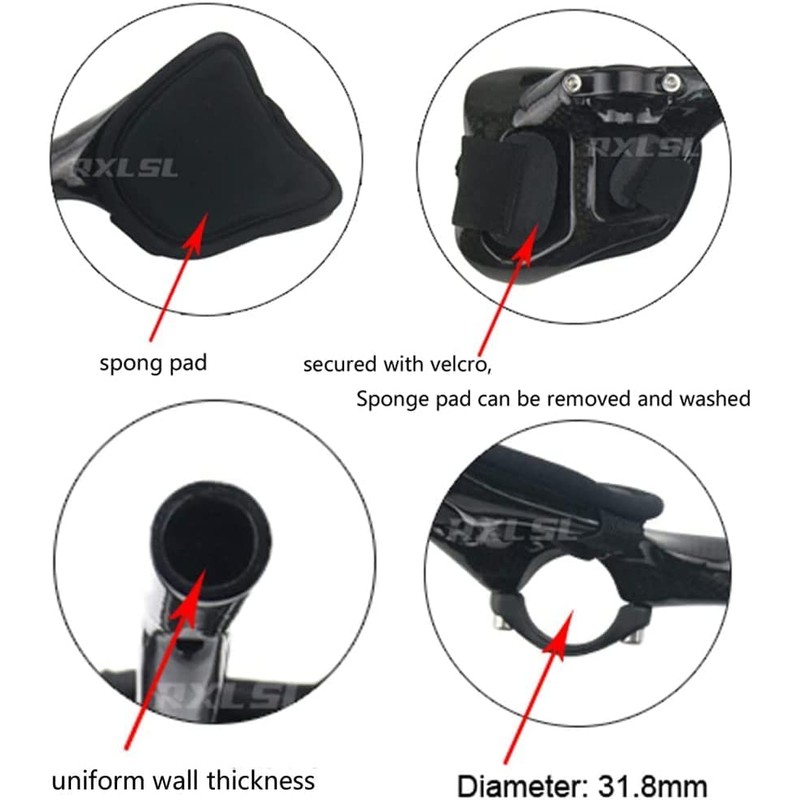 RXL SL Triathlon Handlebar Carbon 31.8 mm TT Bars 3K