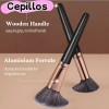 45pzs Brochas Maquillaje Base Profesional Kit Con Esponjas