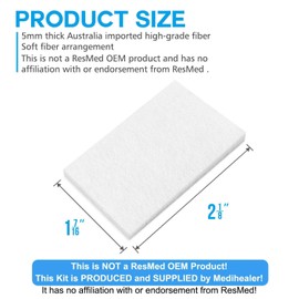 Standard CPAP Filters Compatible with ResMed - Premium Disposable Universal CPAP Filter Supplies for ResMed AirSense 10, for AirCurve 10, for S9 Series Machines, for AirStart, 24 PACK, Medihealer Supplies