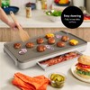 bella 12" x 22" Electric Griddle with Warming Tray, EverGood™