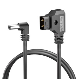 Alvin's Cables Power Tap D-Tap to 2.1 DC 12V Right Angle Cable for Blackmagic Design Video Assist, Atomos Shogun, SmallHD 702 Monitor 1M
