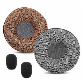 TaiZiChangQin Earpads Replacement Compatible with VXI BlueParrott B250-XTS 204123 B250-XT/Telex Airman750 760 Headphones Fabric Ear Pads Ear Cushions Mic Foam