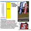 GLOBAL ADVERTISING SOLUTIONS Car Wash Boomer Rectangle Feather Flag Eye