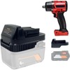 This adapter allows Ridgid AEG 18V lithium batteries to be