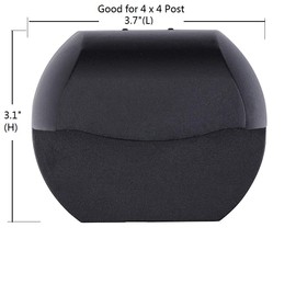 Arrownine Landscape Lighting Cast Aluminum 2.5W Deck Lights Low Voltage Railings Lights Outdoor Patio Step Light,Post Stair Fence Lighting Warm White Water Resistant IP65,Black Finish 3-Pack