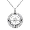 Talonior Compass Necklace for Women Sterling Silver I Would Be