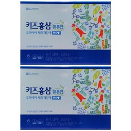 // Chong Kun Dang Health Kids Red Ginseng Tungunup 20ml / // 종근당건강 키즈 홍삼 튼튼업 20ml X 30포 X 2박스