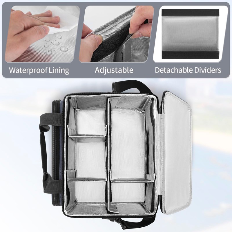 FREEAMG Reusable 6 Cups Drink Carrier, Portable Insulated Drink Caddy