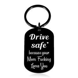 Class of 2025 Graduation Gifts Back to School Gifts for Teen Boys Girl Dont Do Stupid Shitkeychain Drive Safe Keychain Drive Safes New Driver White Elephant from Mom Funny Keychain from Mom Dad