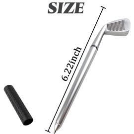 TIHOOD 25PCS Golf Ballpoint Pen Funny Sports Golfing Club Props Black Gel Ink for Students Coworkers Boss Office Dad