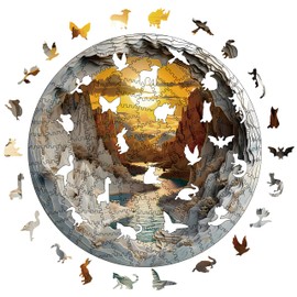 Wooden Puzzle Adults, 200 Pieces, 3D Wooden Puzzle, Unique Animal Shape Wooden Puzzle, Creative Christmas Gifts for Teenagers and Adults