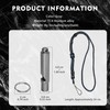 1 PCS Titanium Survival Whistle, 120dB High-Pitch Emergency Safety Single-Tube