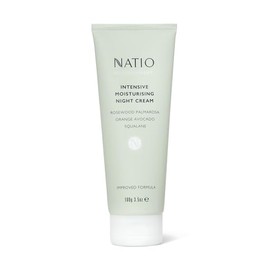 Natio Australia Intensive Moisturising Night Cream 100g - Deeply Hydrating Night Moisturiser for the Face, Suitable for All Skin Types - Avocado Oil & Squalane - Made in Australia