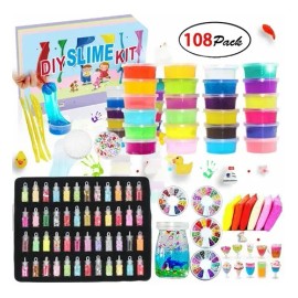 Kit De Fabricación De Slime De 108 Pz Para Niñas Y Niños