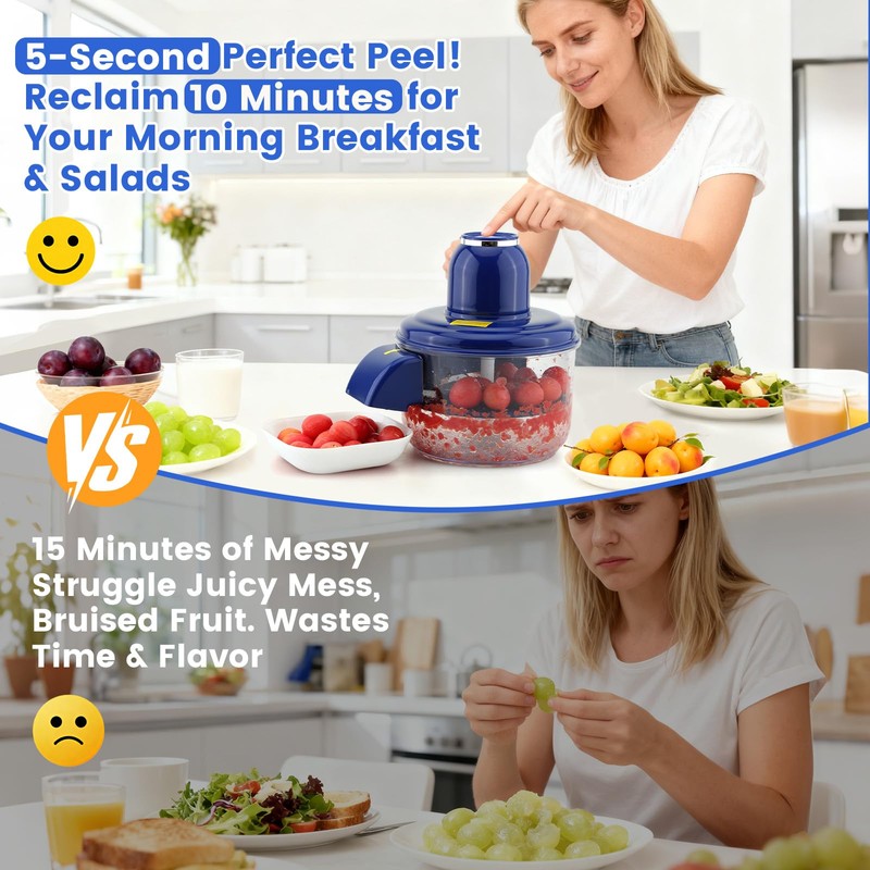 Automatic Fruit Peeling Machine-Electric Fruit Peeler for Green Grape Peeler