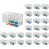 VCE 25 Unidades Keystone RJ45 Cat6A Inserto de 90 Grados,