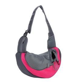 Pet Dog Cat Sling Carrier Bag Puppy Sling Carrier Puppy Shoulder Carry Bag Adjustable Pet Bag Carrier Hands Free Cat Carry Bag with Mesh Pouch Pet Travel Carrier Tote Bag for Walking Outdoor Subway