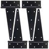 12 Inch T-Strap Gate Hinges, Shed Barn Door Hinges Heavy