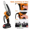 MITOOL KIT Cordless Chainsaw 20V With 2.0ah Battery 6-Inch Hand-held