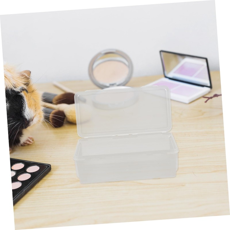 IWOWHERO 2pcs Plastic Storage Box with Lid Versatile Organization and