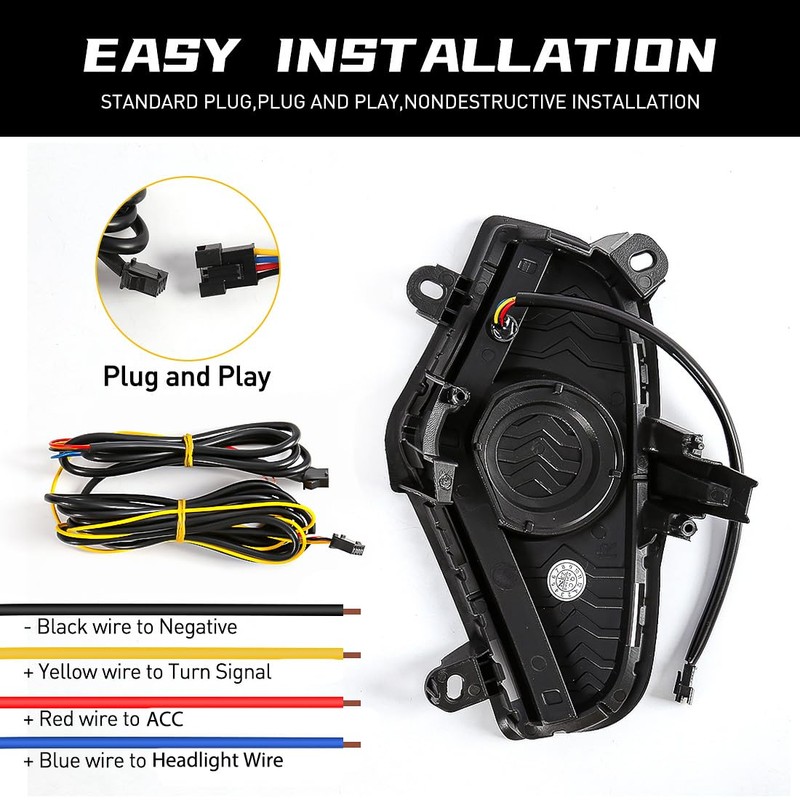 AFOGGEST LED Daytime Running Light For Toyota RAV4 2019-2023 Front