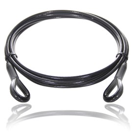 Wire Rope, Black Coating with Cable Eyes