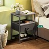 Huuger Nightstand Set of 2, Night Stand with Fabric Drawer,